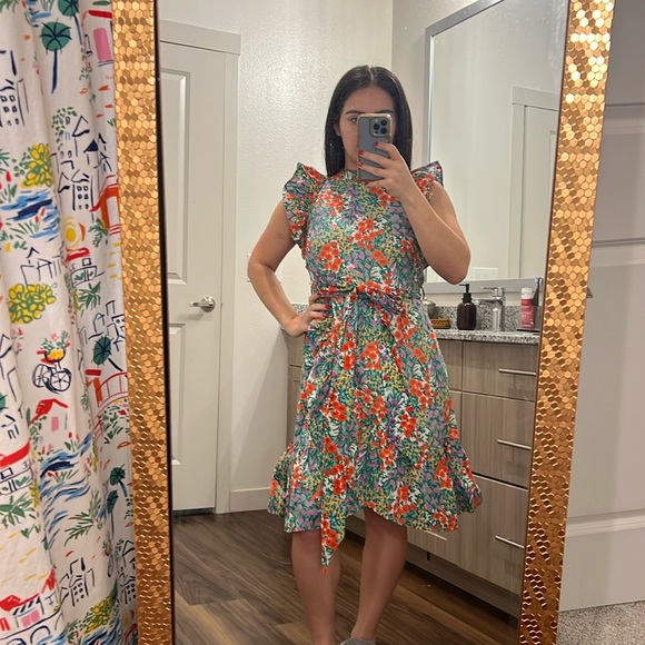 Banjanan Audrey Ruffle Floral Mini Dress - Picture 2 of 11